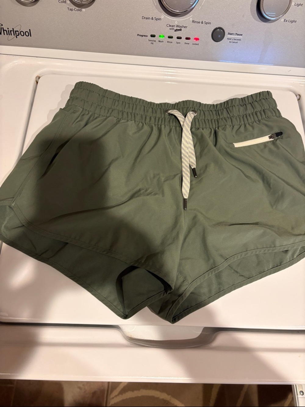 Vuori Olive Green Athletic Shorts
